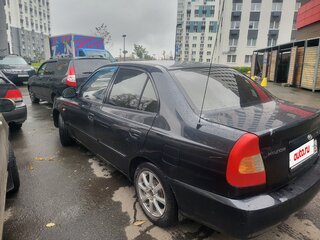 2007 Hyundai Accent ТагАЗ II, чёрный, 175000 рублей, вид 3