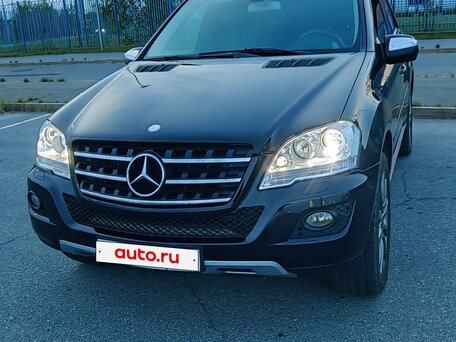 2009 Mercedes-Benz M-Класс 350 II (W164) Рестайлинг, чёрный, 1350000 рублей, вид 2