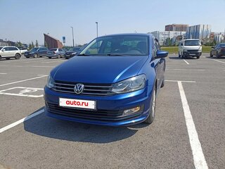 2020 Volkswagen Polo V Рестайлинг, синий, 1500000 рублей, вид 2