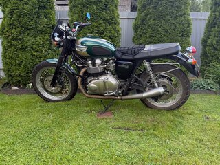 2003 Triumph Bonneville T100, зелёный, 375000 рублей, вид 2