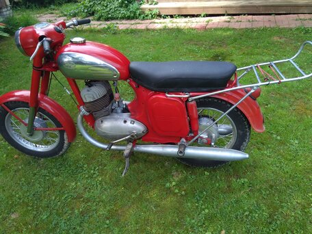 1960 Jawa 350/360, красный, 200000 рублей, вид 1