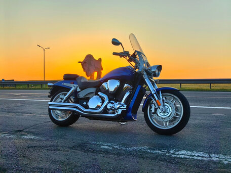2007 Honda VTX 1800, синий, 790000 рублей, вид 1