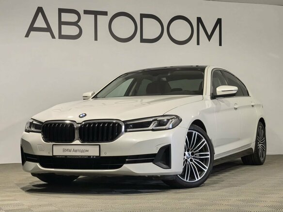2020 BMW 5 серии 520d VII (G30/G31/G38) Рестайлинг, белый, 3830000 рублей