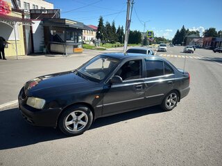 2008 Hyundai Accent ТагАЗ II, чёрный, 200000 рублей, вид 4