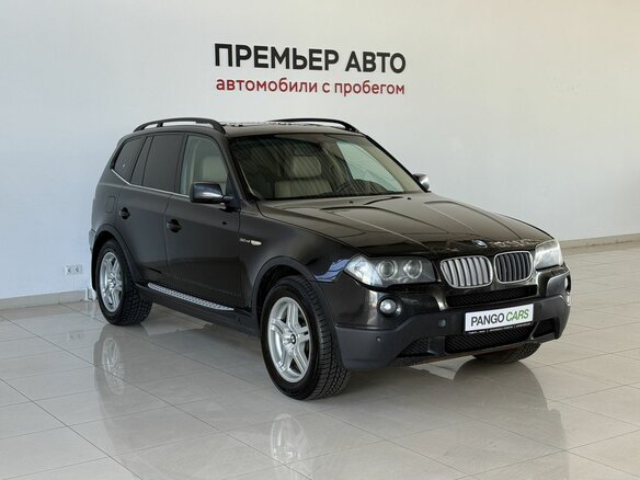 2008 BMW X3 30i I (E83) Рестайлинг, чёрный - вид 2