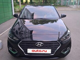 2017 Hyundai Solaris II, чёрный, 1415000 рублей, вид 3