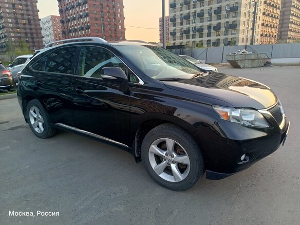 2009 Lexus RX 350 III, чёрный - вид 2
