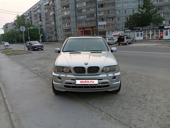2001 BMW X5 4.4i I (E53), серебристый, 700000 рублей - вид 1