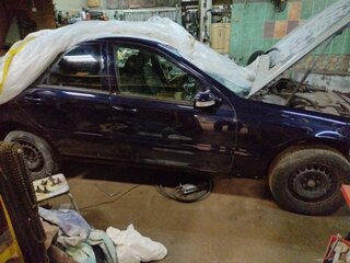 2002 Mercedes-Benz C-Класс 180 II (W203), синий, 600000 рублей, вид 5