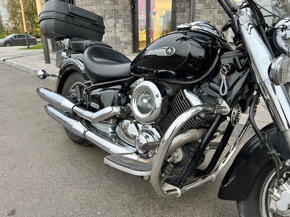 2008 Yamaha XVS1100, чёрный, 680000 рублей - вид 15