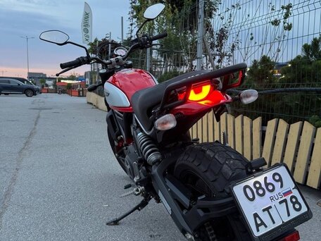 2016 Ducati Scrambler 800, красный, 590000 рублей, вид 4