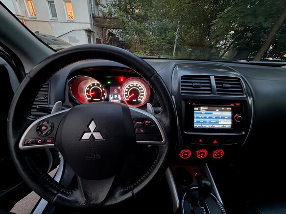 2014 Mitsubishi ASX I Рестайлинг, белый - вид 7