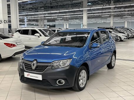 2018 Renault Sandero II Рестайлинг, синий, 999000 рублей, вид 1
