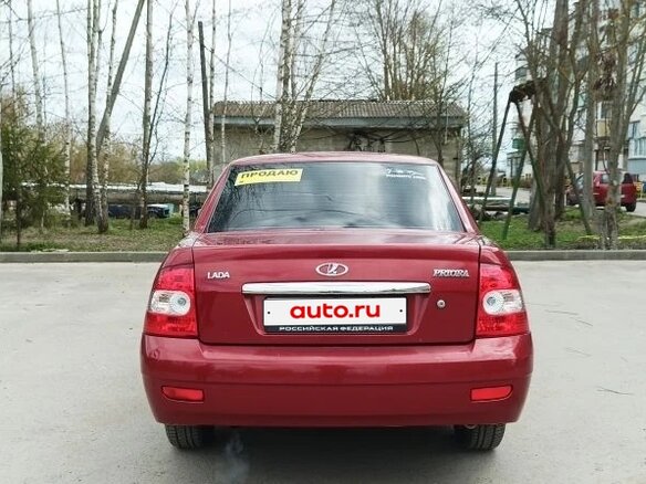 2007 Lada (ВАЗ) Priora I, красный, 350000 рублей - вид 5