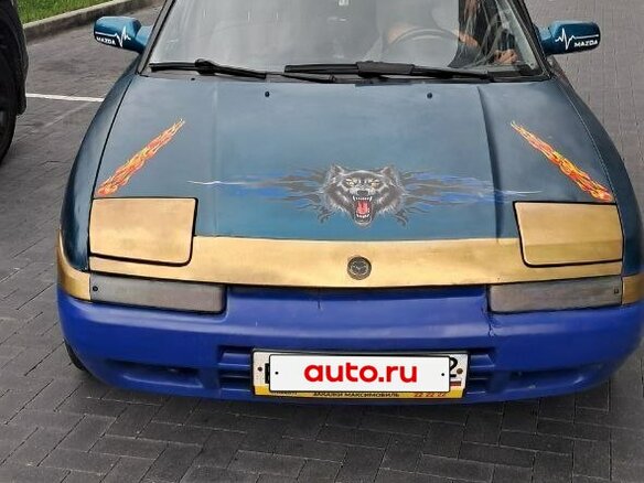 1993 Mazda 323 IV (BG), синий, 220000 рублей - вид 3
