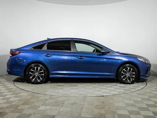 2017 Hyundai Sonata VII (LF) Рестайлинг, голубой, 1850000 рублей, вид 4