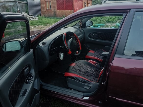 2007 Kia Spectra I Рестайлинг 2, красный, 180000 рублей - вид 7