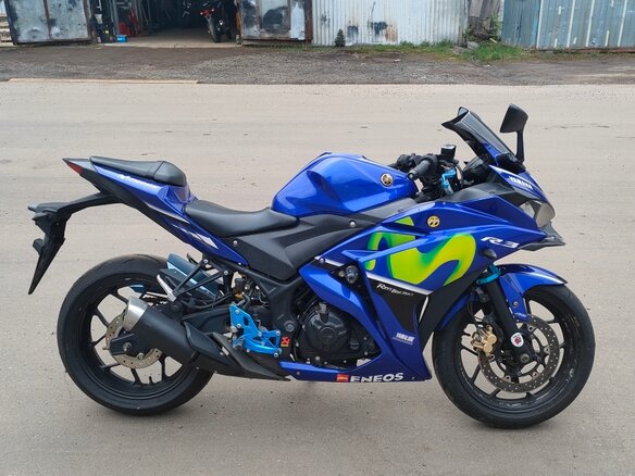 2017 Yamaha YZF-R3, синий, 499000 рублей