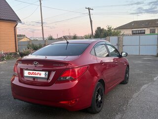 2014 Hyundai Solaris I Рестайлинг, красный, 955999 рублей, вид 3