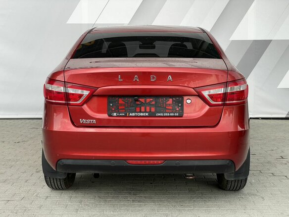 2016 Lada (ВАЗ) Vesta I, красный, 547000 рублей - вид 5
