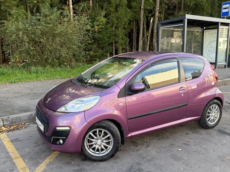 2012 Peugeot 107 I Рестайлинг 2, фиолетовый, 600000 рублей, вид 4