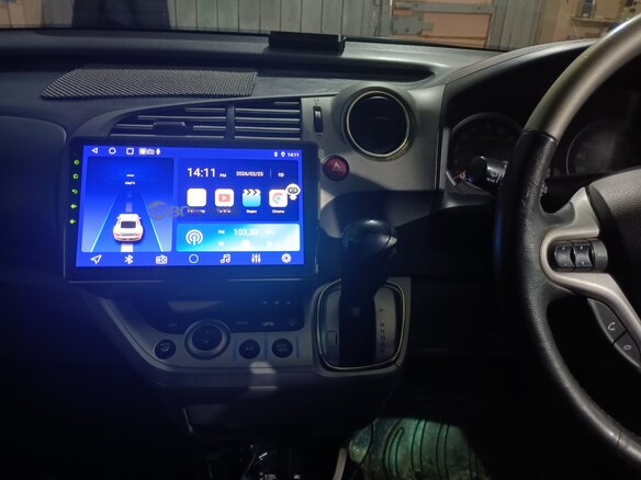 2009 Honda Stream II Рестайлинг, синий, 980000 рублей - вид 5