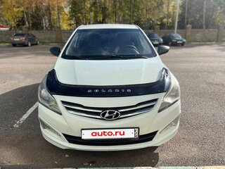 2015 Hyundai Solaris I Рестайлинг, белый, 826000 рублей, вид 1