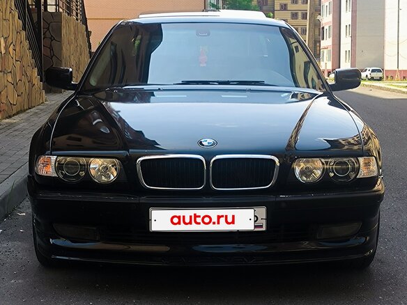1999 BMW 7 серии 740i III (E38) Рестайлинг, чёрный, 1000000 рублей