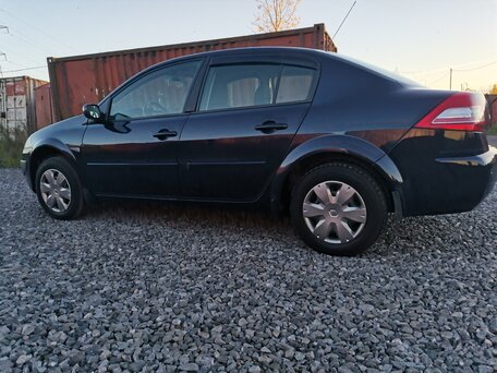 2008 Renault Megane II Рестайлинг, синий, вид 4