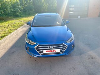 2018 Hyundai Elantra VI (AD), синий, 1200000 рублей, вид 3