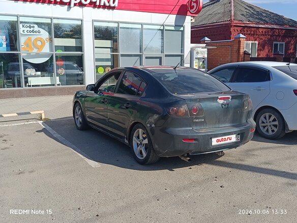 2005 Mazda 3 I (BK), зелёный, 350000 рублей - вид 3