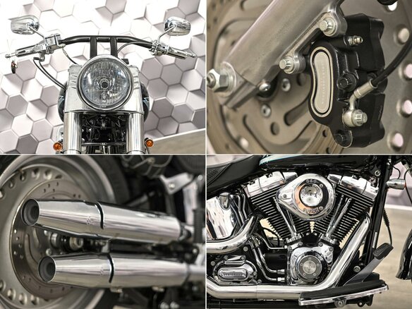 2008 Harley-Davidson Fat Boy, чёрный, 949000 рублей - вид 9