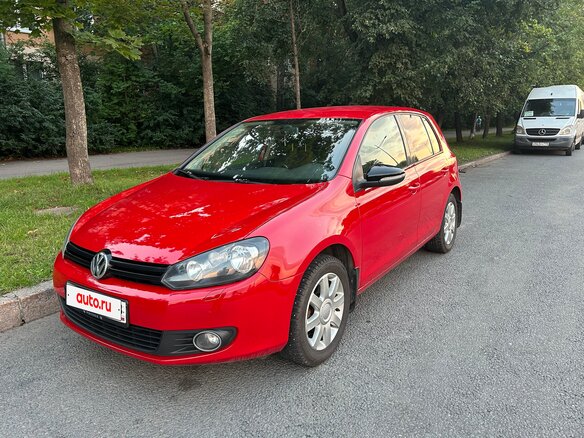2009 Volkswagen Golf VI, красный, 730000 рублей