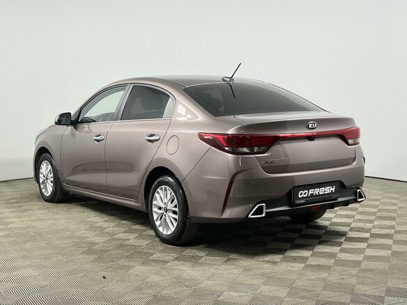 2020 Kia Rio IV Рестайлинг, коричневый, 1595000 рублей - вид 2