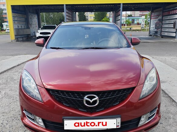 2008 Mazda 6 II (GH), красный, 320000 рублей