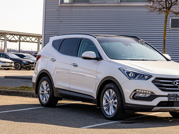 2017 Hyundai Santa Fe III Рестайлинг, белый, 1705000 рублей - вид 6