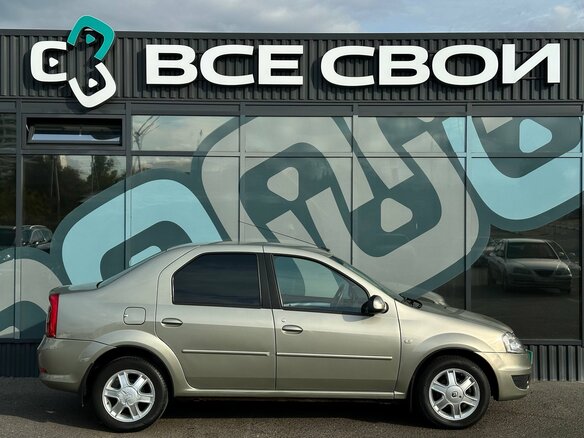 2013 Renault Logan I Рестайлинг, бежевый, 650000 рублей - вид 7