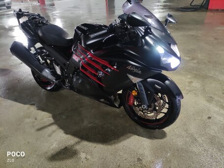 2014 Kawasaki ZZR 1400, чёрный, 800000 рублей, вид 3