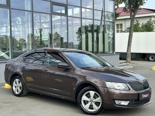 2015 Skoda Octavia III (A7), коричневый, 1199000 рублей, вид 4