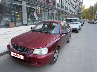 2003 Hyundai Accent ТагАЗ II, красный, 215000 рублей, вид 2