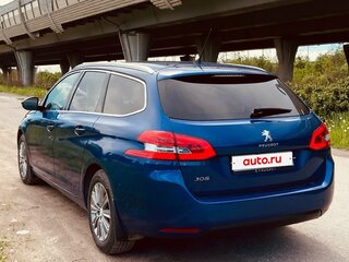 2018 Peugeot 308 II Рестайлинг, синий, 1090000 рублей, вид 4
