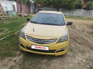2016 Hyundai Solaris I Рестайлинг, жёлтый, 550000 рублей, вид 2
