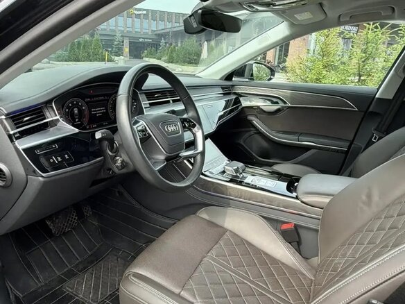 2023 Audi A8 Long 50 TFSI IV (D5) Рестайлинг, чёрный - вид 7