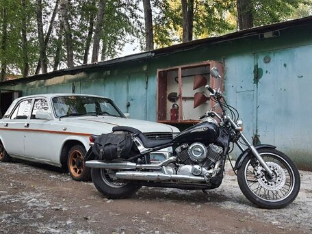 1998 Yamaha XVS400 Drag Star, чёрный, 307000 рублей, вид 1