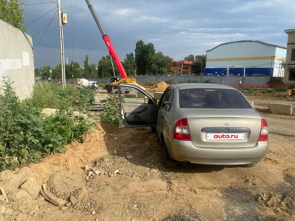 2006 Lada (ВАЗ) Kalina I, серебристый, 140000 рублей - вид 3