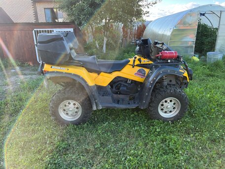 2008 BRP Can-Am Outlander 400, жёлтый, 450000 рублей, вид 4