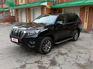 2018 Toyota Land Cruiser Prado 150 Series Рестайлинг 2, чёрный, 3650000 рублей, вид 2