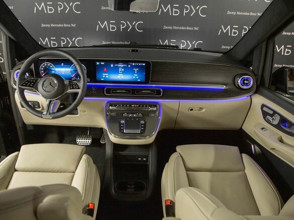 2026 Mercedes-Benz V-Класс 300 d длинный III (W447) Рестайлинг 2, чёрный - вид 11