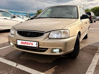 2003 Hyundai Accent ТагАЗ II, бежевый, 345000 рублей, вид 1