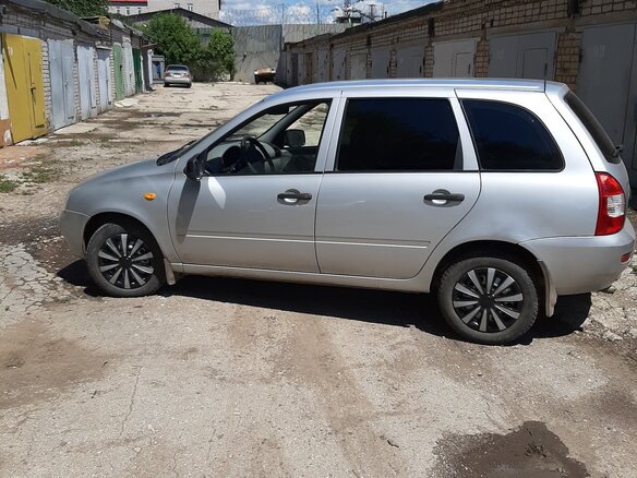 2013 Lada (ВАЗ) Kalina I, серебристый, 430000 рублей - вид 5